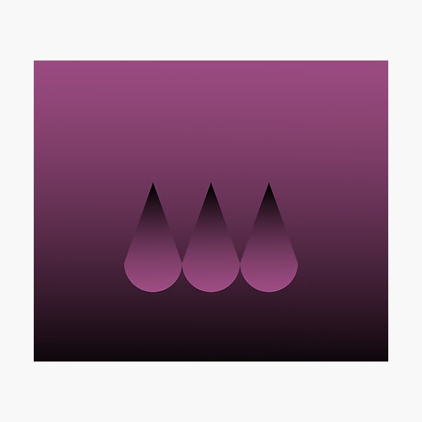 Item preview, Teardrop pattern on rich gradient burgundy designed and sold by PetaJaneHome.