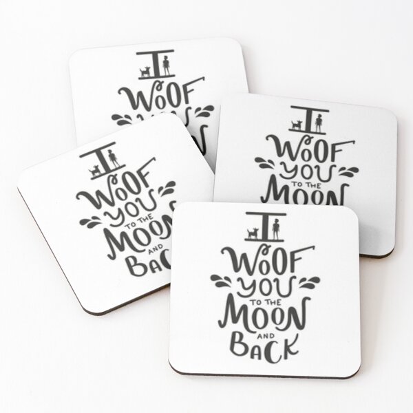 Item preview, Party t shirt “woof you to the moon back”   designed and sold by Bhaskaran Parakkottil.