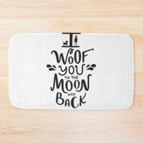 Item preview, Party t shirt “woof you to the moon back”   designed and sold by Bhaskaran Parakkottil.