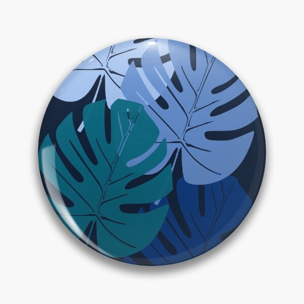 Item preview, Leaves abstract chic blue designed and sold by Keshava Shukla.