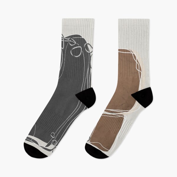 Item preview, Retro Block Design in Cinnamon and Charcoal Gray designed and sold by simplydesignart.