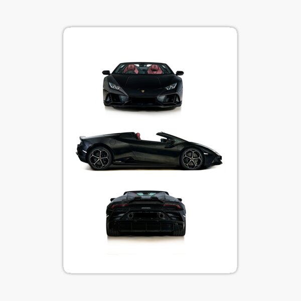 2020 Lamborghini Huracan Spyder's aerodynamic style Sticker