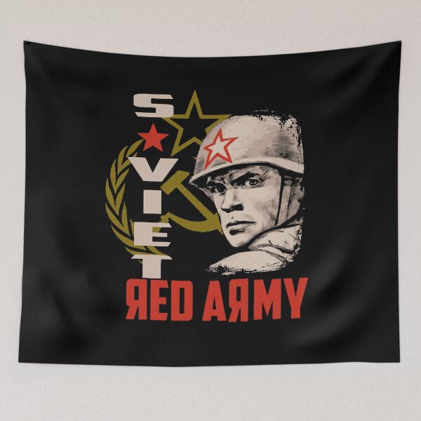 Item preview, Vintage Soviet Red Army Russian Soldier USSR Retro CCCP  designed and sold by TopTeeShop.
