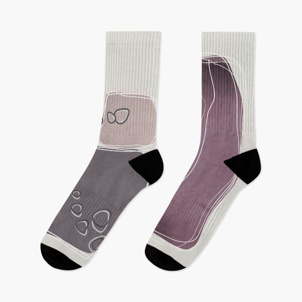 Item preview, Retro Block Design in Mulberry and Aubergine designed and sold by simplydesignart.