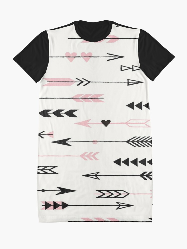 Download "Arrow Print, Doodle Artwork," Graphic T-Shirt Dress by ...