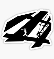 White and Black Shinobis Sticker