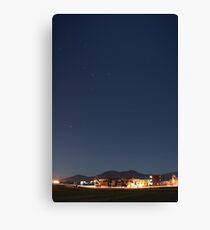 suburb of Fukuoka under the stars Canvas Print