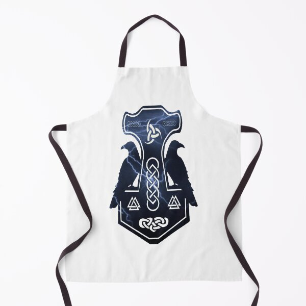 Item preview, Lightning Bolt Thor's Hammer with Ravens designed and sold by imphavok.