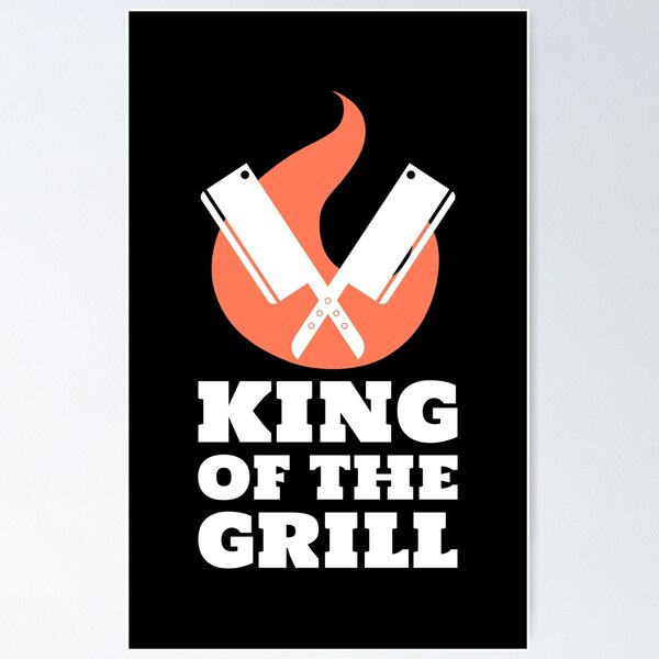 Item preview, King of the Grill Barbecue Butcher Knife White designed and sold by quoteology.