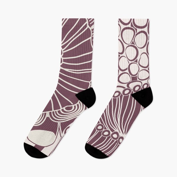 Item preview, Floral Design 1 in Mulberry and Ivory designed and sold by simplydesignart.