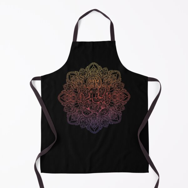 Lord Ganesha Mandala Pattern Apron