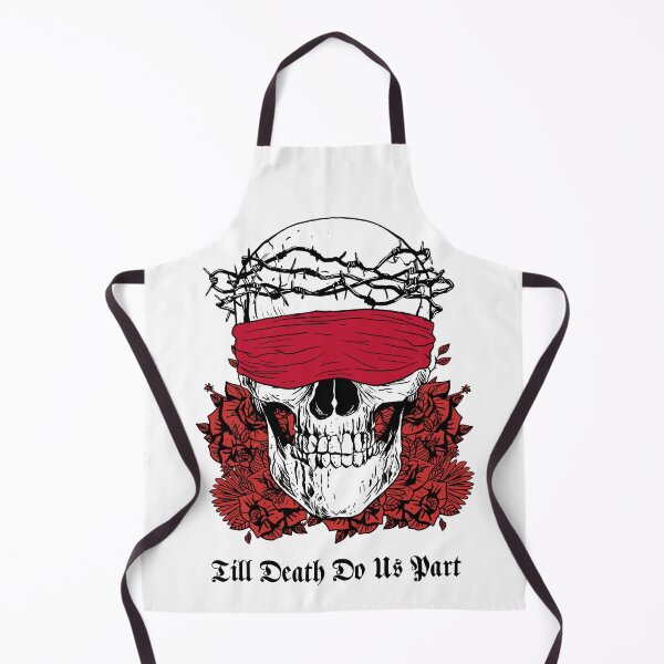 Item preview, Till Death Do Us Part Skull With Barbed Wire designed and sold by darknessjeff86.