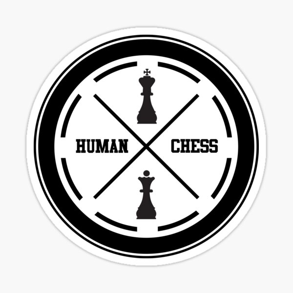 human chess Sticker