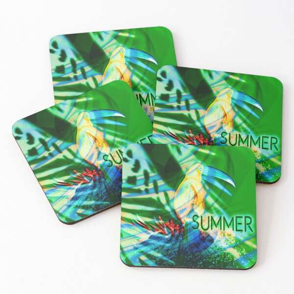 Item preview, Summer toucan in green designed and sold by MontekkiArt.