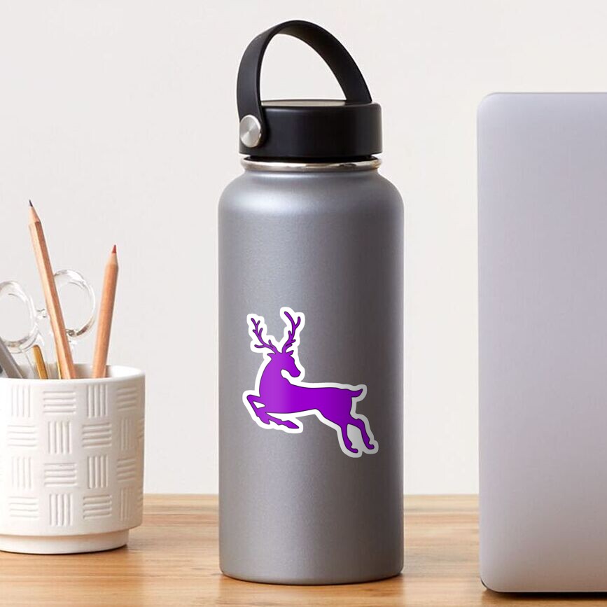 Purple Deer Stickers Sticker