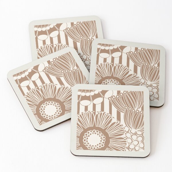 Item preview, Floral Design 3 in Cinnamon and Ivory designed and sold by simplydesignart.
