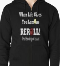 The Binding of Isaac REROLL!! Zipped Hoodie