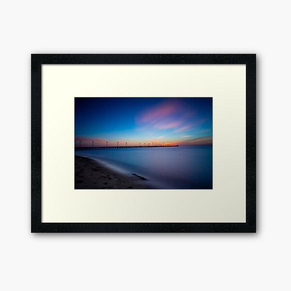Frankston Pier Sunset Mornington Peninsula Long Exposure 2013 Framed Art Print