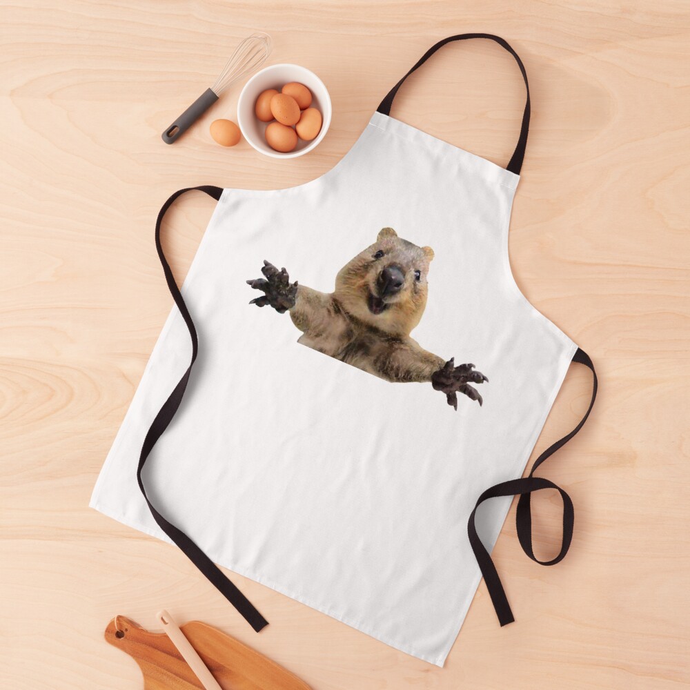 Happy quokka welcoming hug Apron