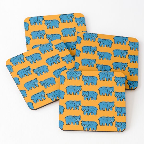 Item preview, blue bear pattern designed and sold by tacomstudio.