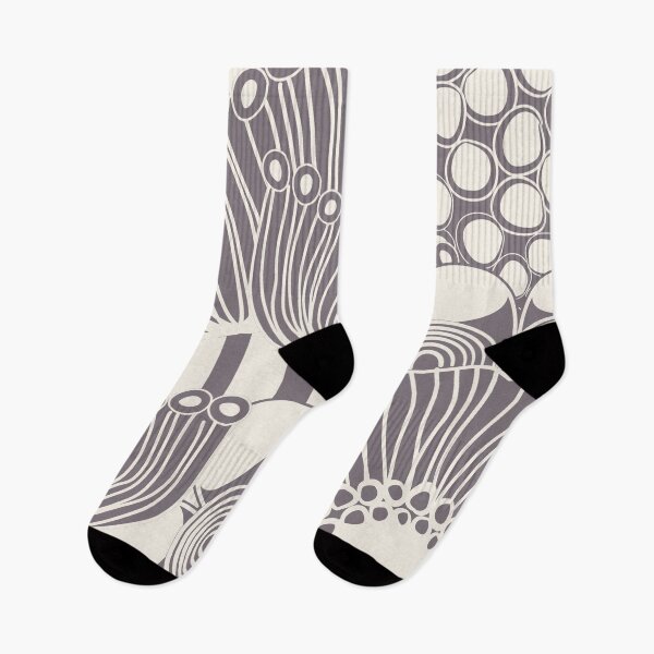 Item preview, Floral Design 4 in Aubergine and Ivory designed and sold by simplydesignart.