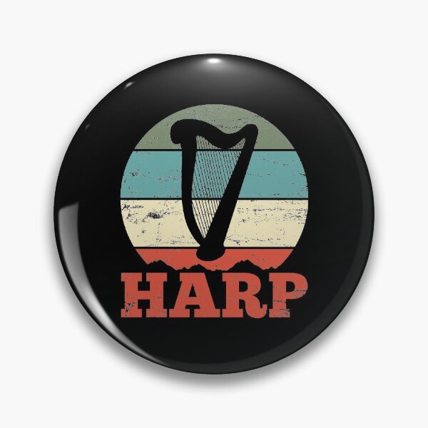 Item preview, Harp Player Musician Retro designed and sold by 4tomic.