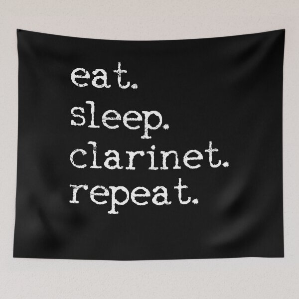 Item preview, Clarinet Player Music designed and sold by 4tomic.