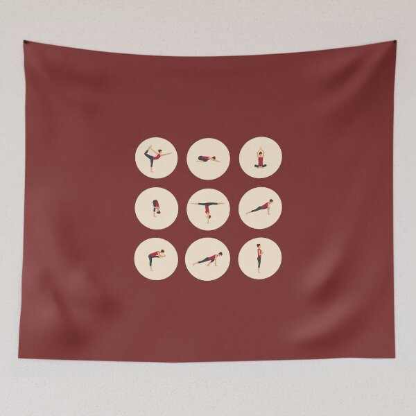 Item preview, Yoga Poses Sticker Pack 2 designed and sold by More than Myriad.
