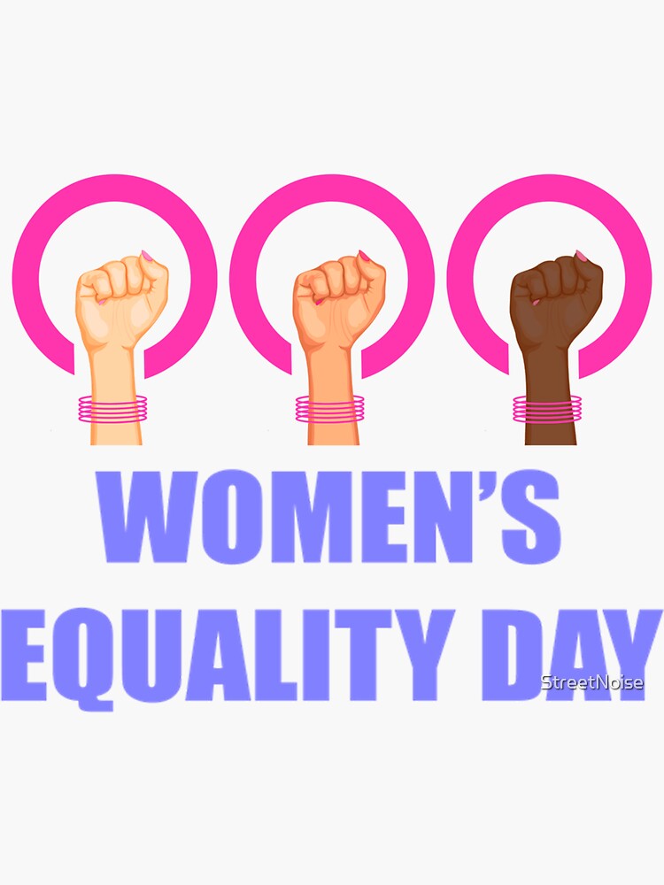 "WOMEN`S EQUALITY DAY" Sticker for Sale by StreetNoise Redbubble