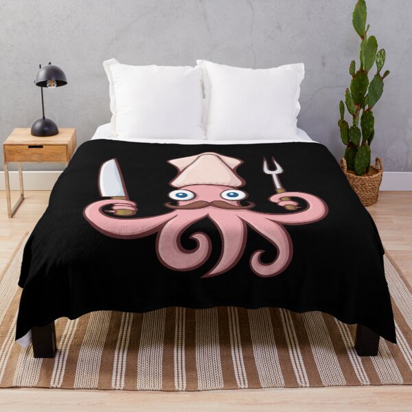 Item preview, Squid Chef Cartoon designed and sold by sifis.