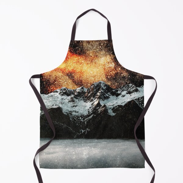 Item preview, Burning galaxy above majestic mountains designed and sold by Patrik Lovrin.