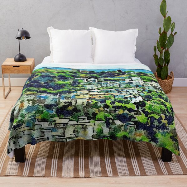 Item preview, Buildings of the village on the hill among the trees designed and sold by Giuseppe Cocco.