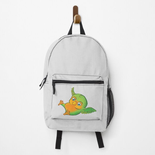 Item preview, Cute, Green and Orange Love Bird Learning to Fly designed and sold by MadoMade.