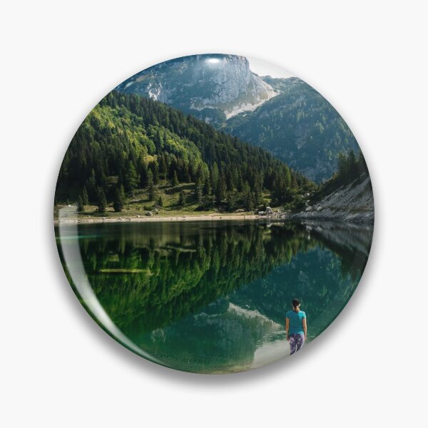 Item preview, Person at mountain lake designed and sold by Patrik Lovrin.