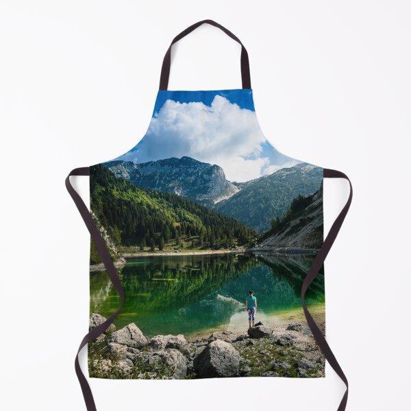 Item preview, Person at mountain lake designed and sold by Patrik Lovrin.