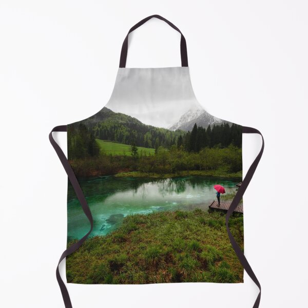 Item preview, Red umbrella green lake designed and sold by Patrik Lovrin.