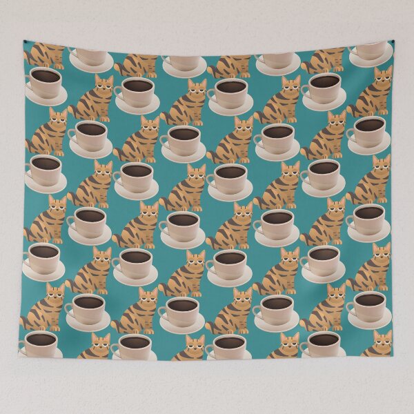 Item preview, Cute All I need is coffee and my cat typography designed and sold by TopplundDesigns.