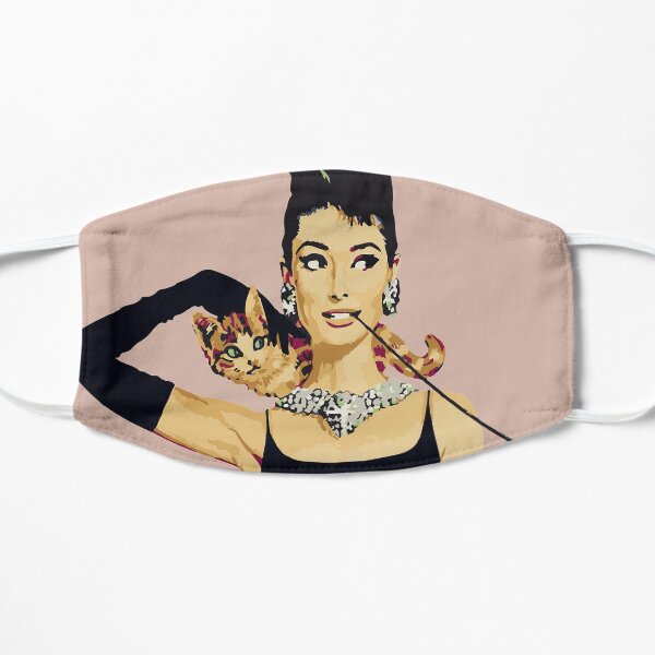 Breakfast at Tiffanys | Audrey Hepburn Pastel Pink Flat Mask