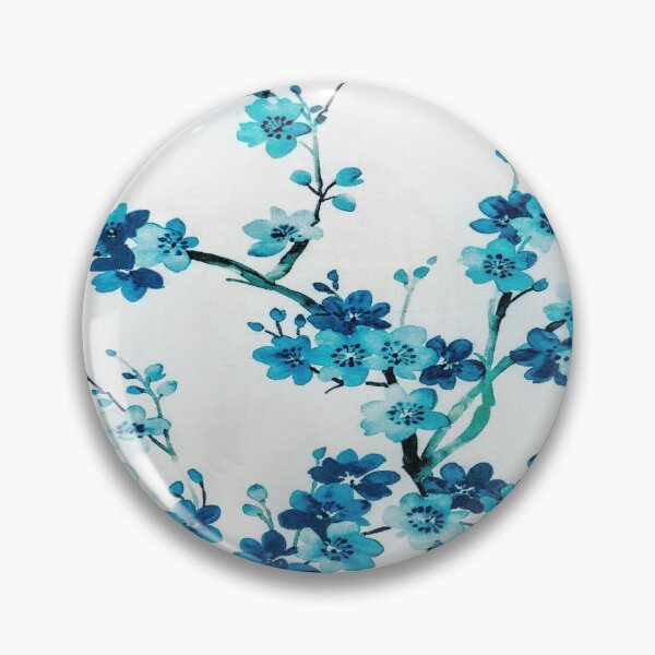 Item preview, Blu and White Spring Summer Flower Floral Print designed and sold by deesnutz69.