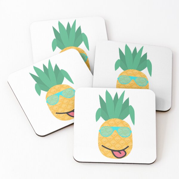 Item preview, Cute Smiling Pineapple with Sunglasses (No Background) designed and sold by AJ505.