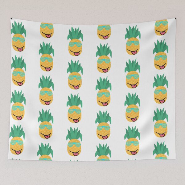 Item preview, Cute Smiling Pineapple with Sunglasses (No Background) designed and sold by AJ505.