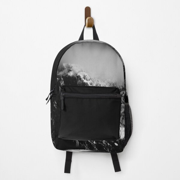 Item preview, Black and white long exposure of clouds above mountain designed and sold by Patrik Lovrin.