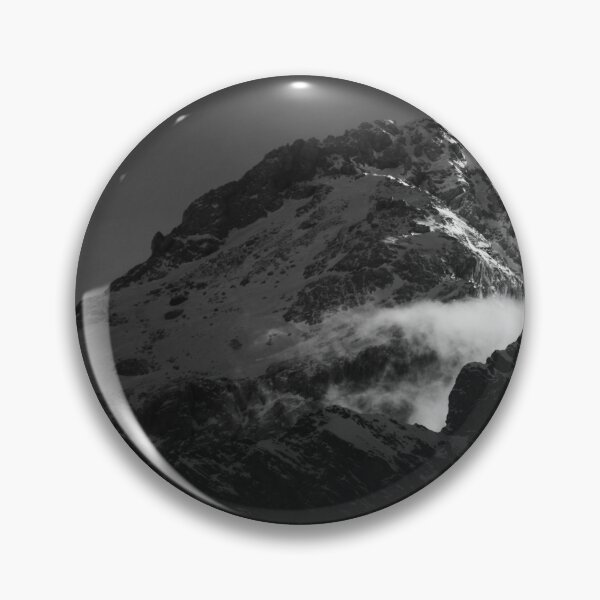 Item preview, Black and white windy snowy mountain designed and sold by Patrik Lovrin.