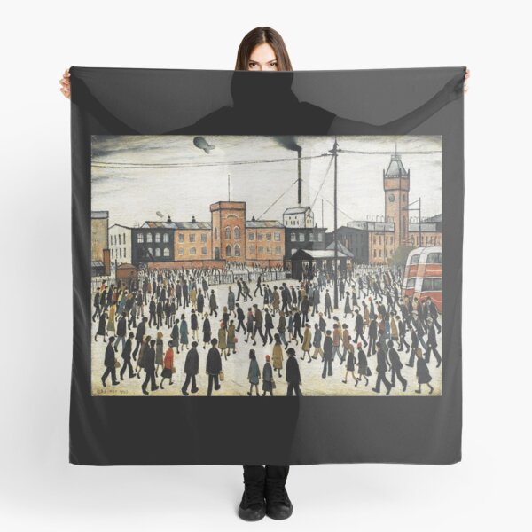 LOWRY, Artist, Matchstick men, Laurence Stephen Lowry, Going to Work. Scarf