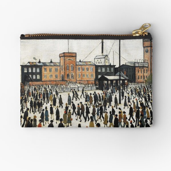LOWRY, Artist, Matchstick men, Laurence Stephen Lowry, Going to Work. Zipper Pouch