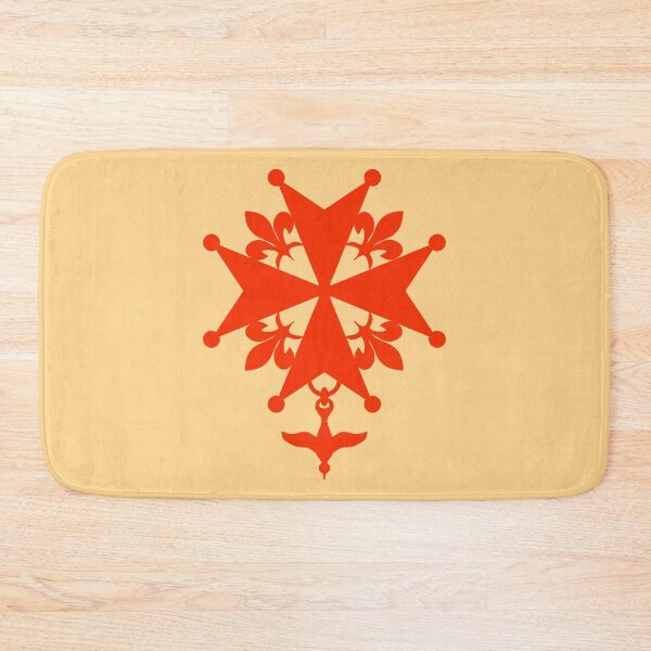 Item preview, Huguenot Cross in orange color, design by Syryatsu designed and sold by JoAnnFineArt.