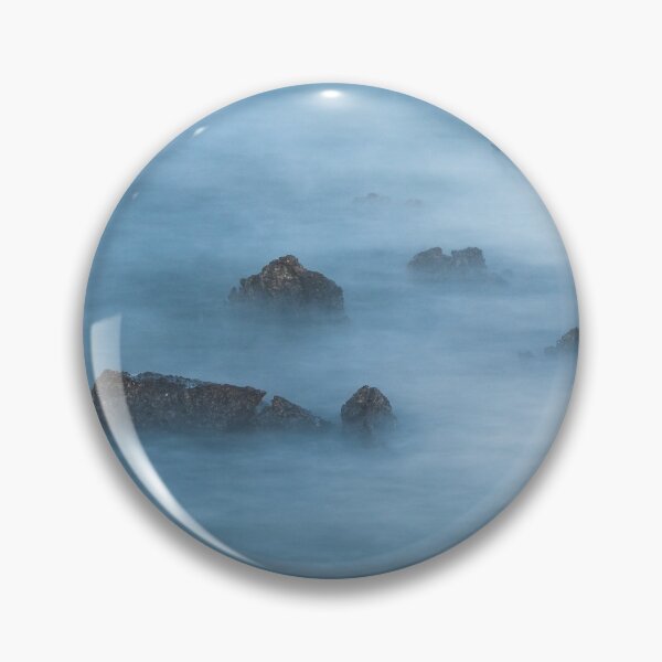 Item preview, Misty blue long exposure of rocks in sea designed and sold by Patrik Lovrin.