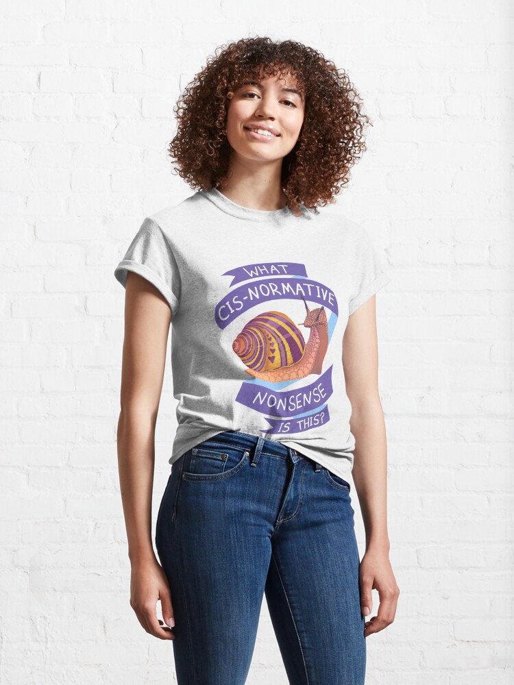 Alternate view of Cisnormative Nonsense Snail Classic T-Shirt
