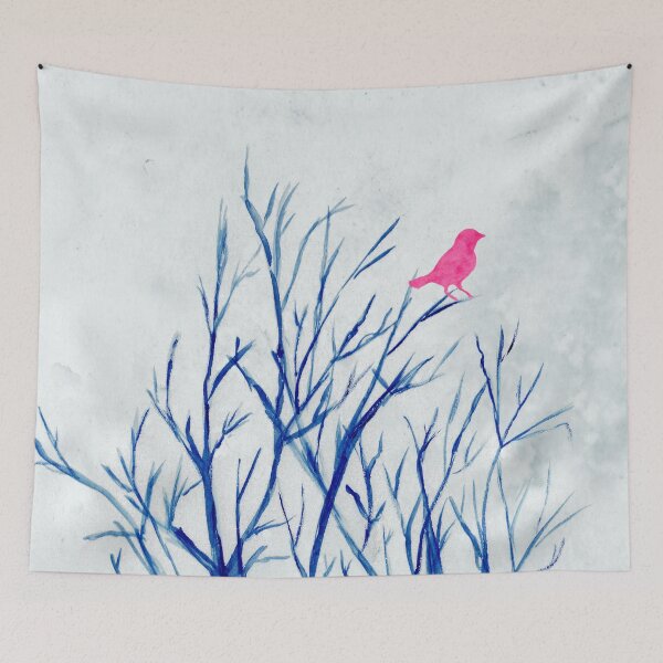 Item preview, Perching bird on winter tree had painted watercolor  designed and sold by Anna Lemos.