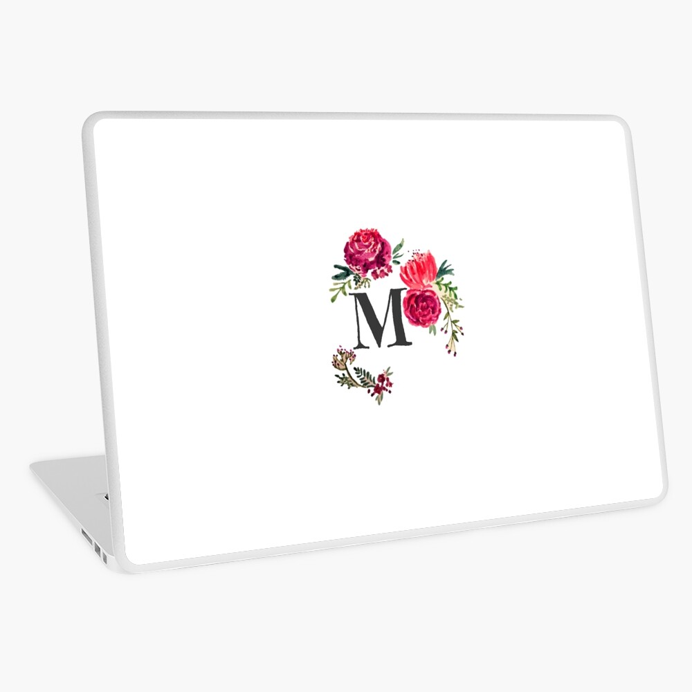 Floral Monogram Watercolor Letter M Postcard for Sale by SaraLoone